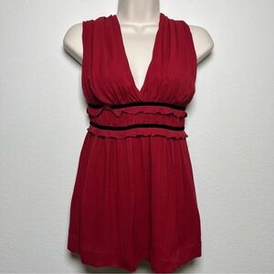 NEW‎ Women 100% SILK Babydoll Indie Fairy Top Large Dark Romantic Whimsigoth